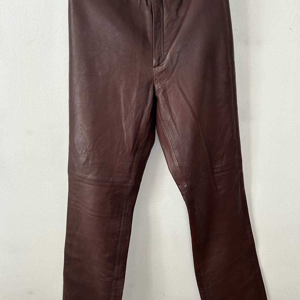Ralph Lauren Brown Leather Pants